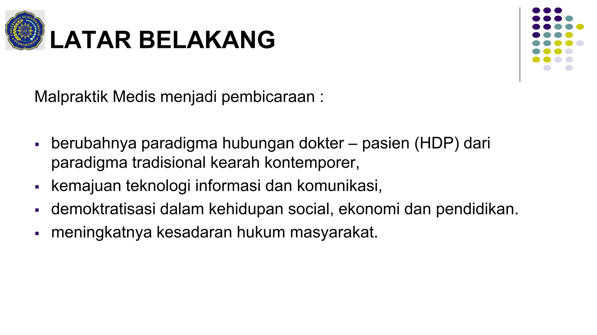 Asas Kehati-hatian dalam Kasus Malpraktik Medis