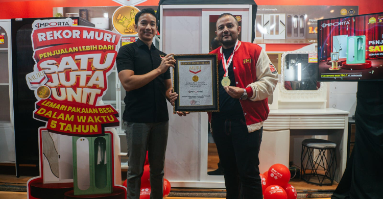 Lemari Besi Importa Pecahkan Rekor MURI 1 Juta Terjual